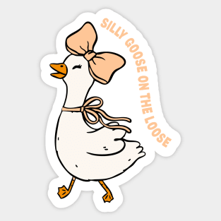 silly goose Sticker